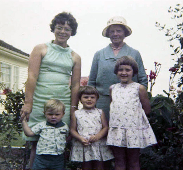 Aunt Muriel with family